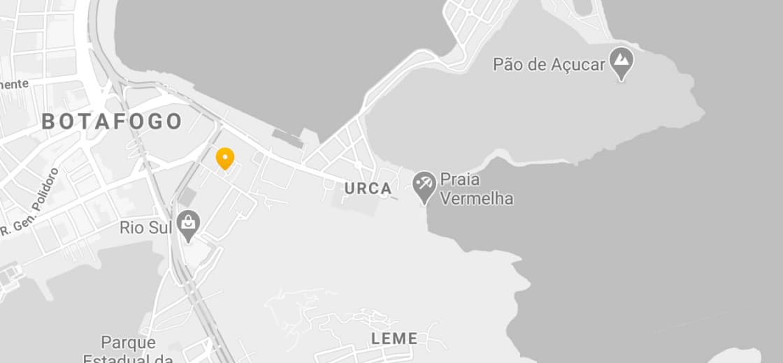 Mapa de localização da loja no Rio de Janeiro em Rua Ali Perto, 25, Botafogo